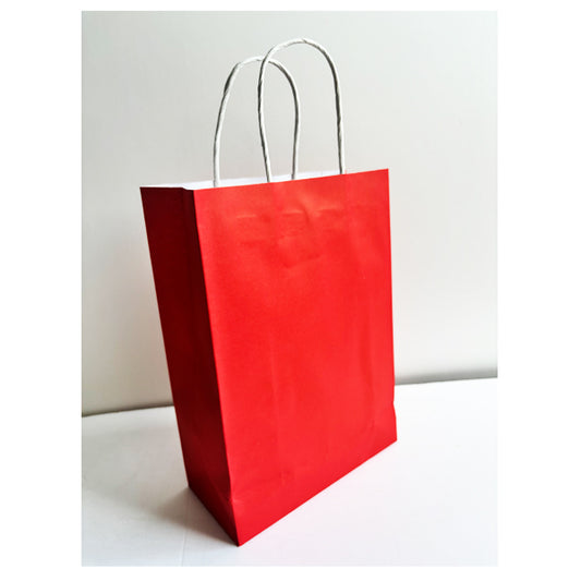Red Kraft Paper Bag Medium