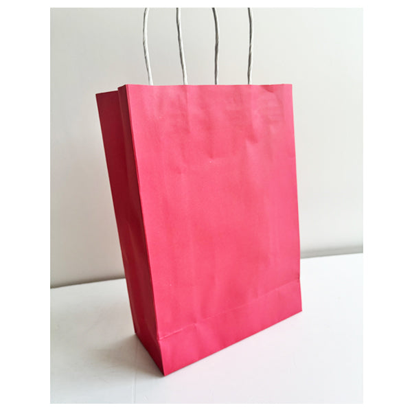 Pastel Red Kraft Paper Bag Medium