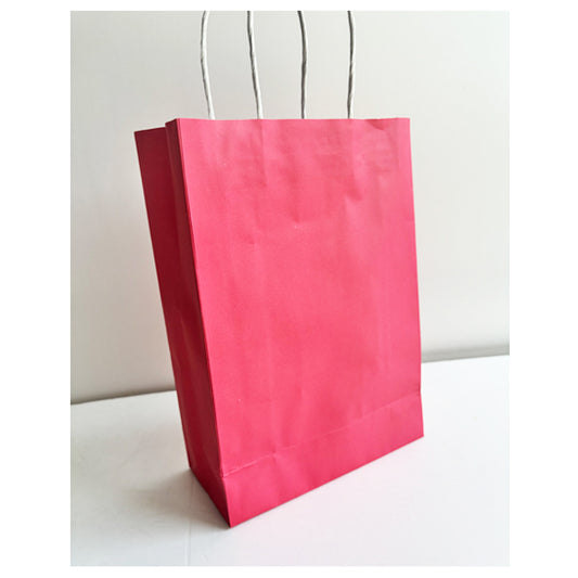 Pastel Red Kraft Paper Bag Medium