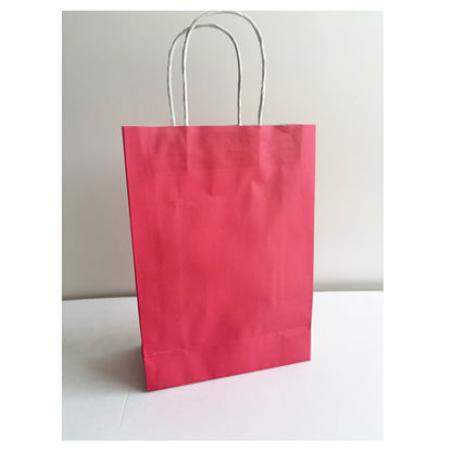 Pastel Red Kraft Paper Bag Medium