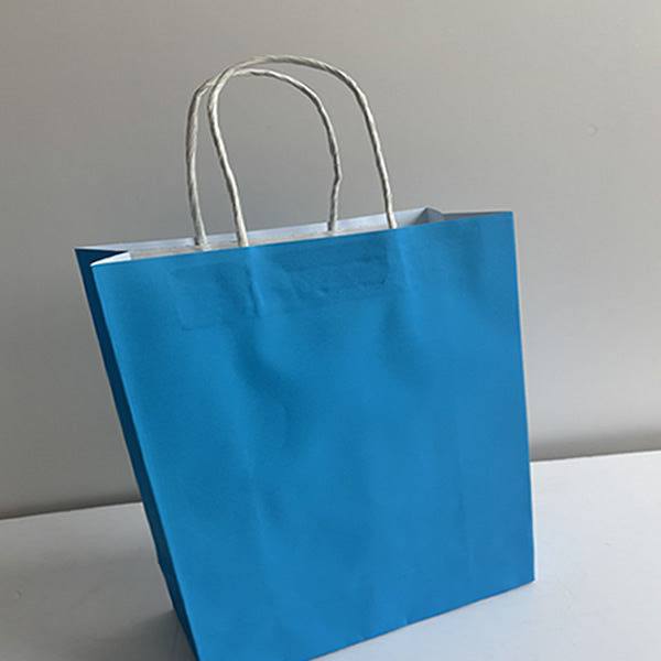 Light Blue Kraft Paper Bag Medium