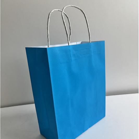 Light Blue Kraft Paper Bag Medium