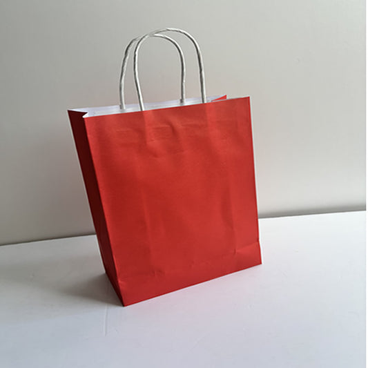 Ruby Red Kraft Paper Bag Medium