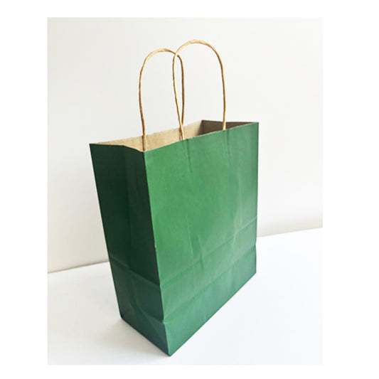 Dark Green Kraft Paper Bag Medium