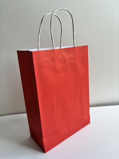 Ruby Red Kraft Paper Bag Medium