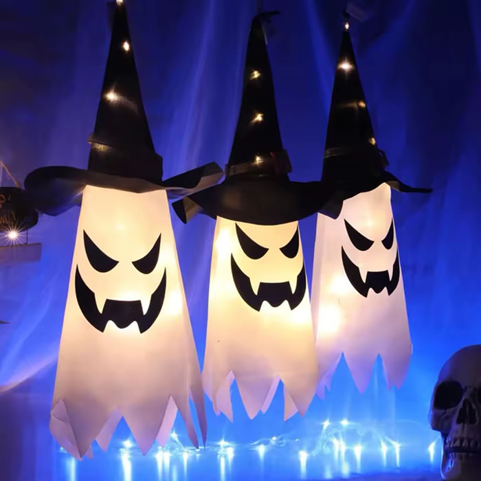 LED Ghost Hanging Decorations – Jiggles Party Store