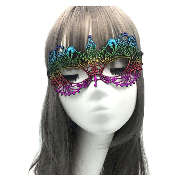 Multicolour Lace Masquerade Mask