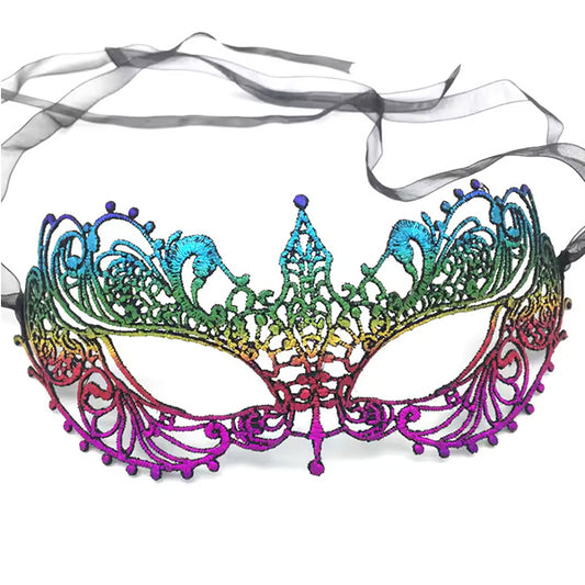 Multicolour Lace Masquerade Mask