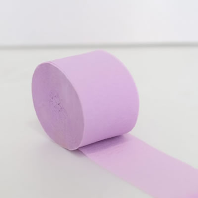 Light Purple Crepe Paper Streamer Roll