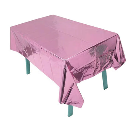 Metallic Plastic Table Covers