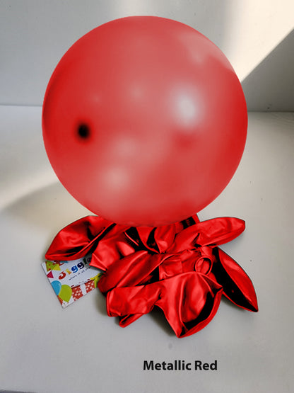 Metallic Balloons Red