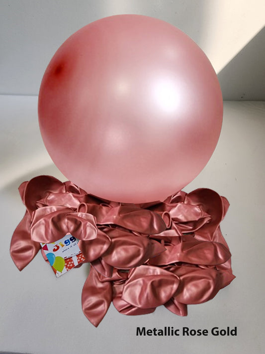 Metallic Balloons Rose Gold