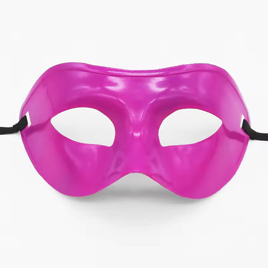 Hot Pink Colombina Masquerade Mask