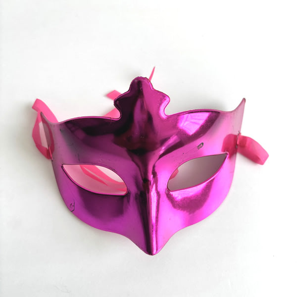 Metallic Magenta Half Masquerade Mask