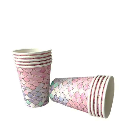 Mermaid theme Paper Cups