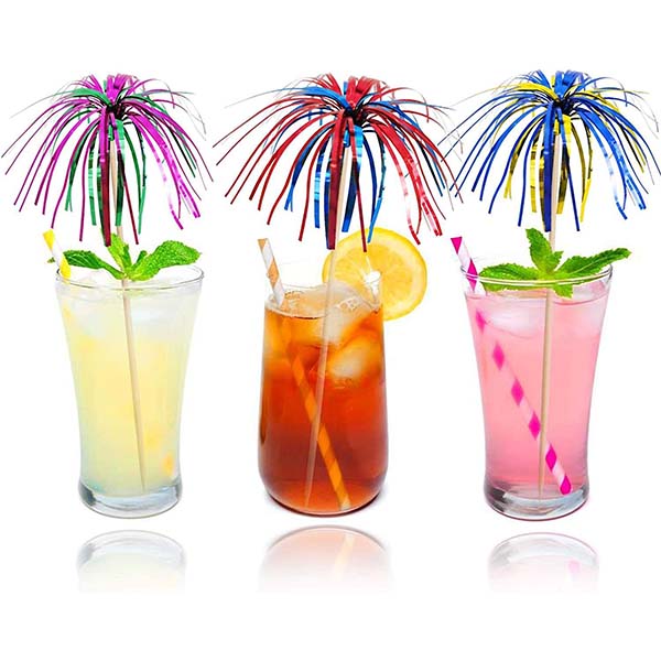 Metallic Foil Cocktail Umbrellas