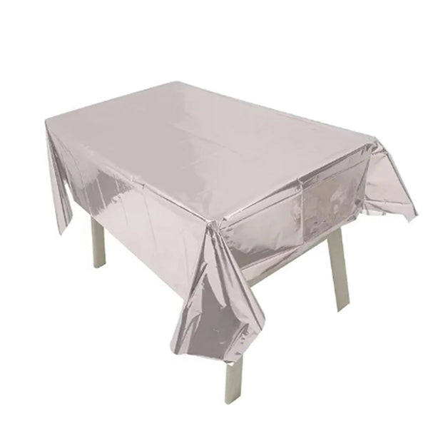 Silver Foil Metallic Tablecover