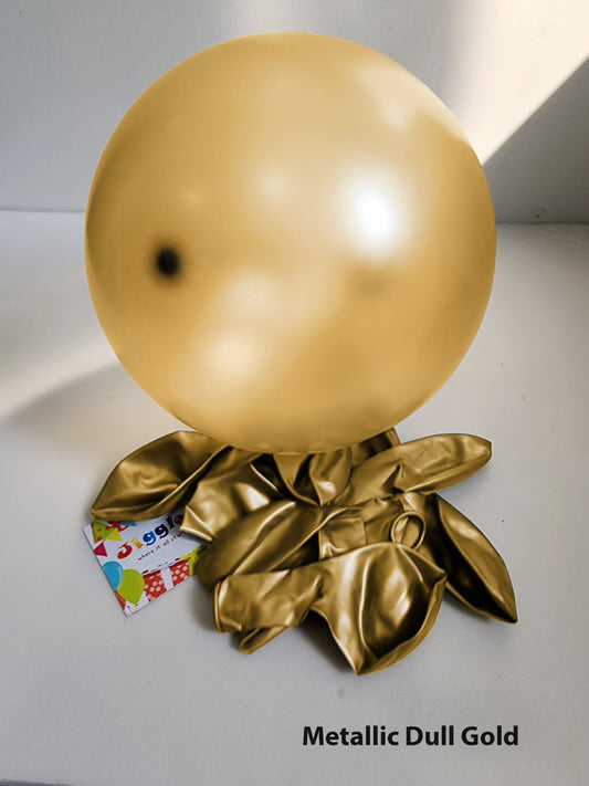 Metallic Balloons Dull Gold