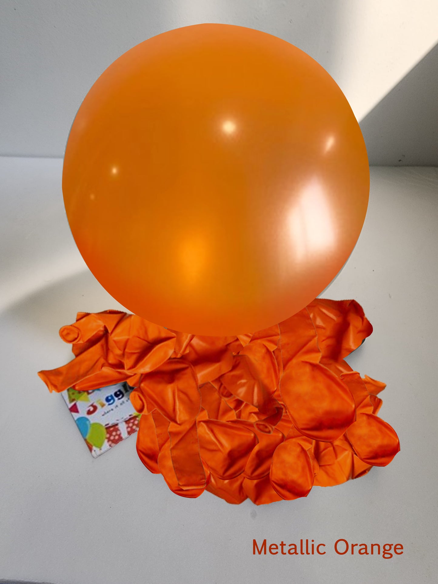 Metallic Balloons Orange