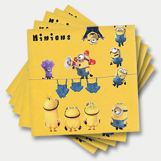 Minions Theme Paper Napkins