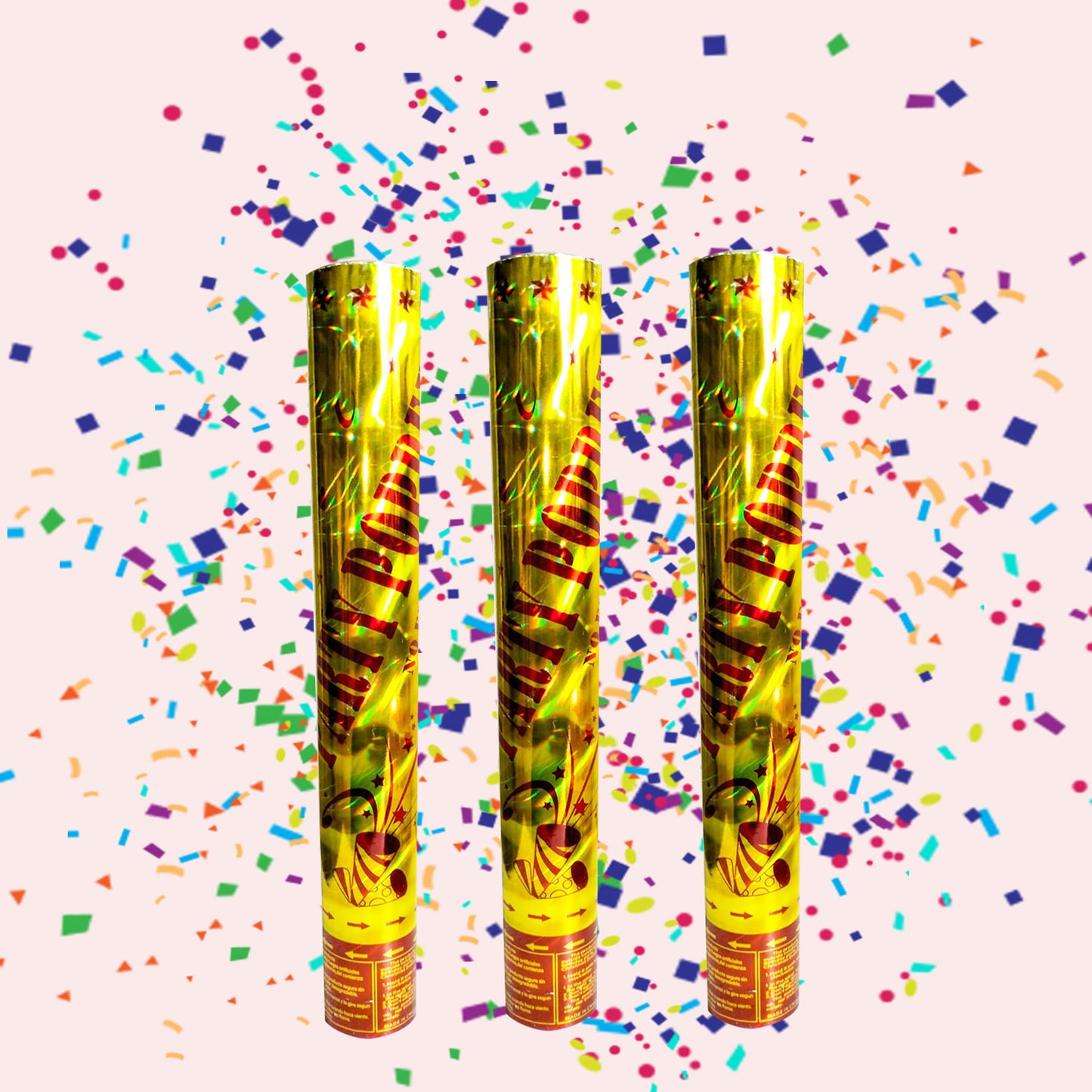 Party Popper (Multi Color Confetti Popper) 30cm Twist