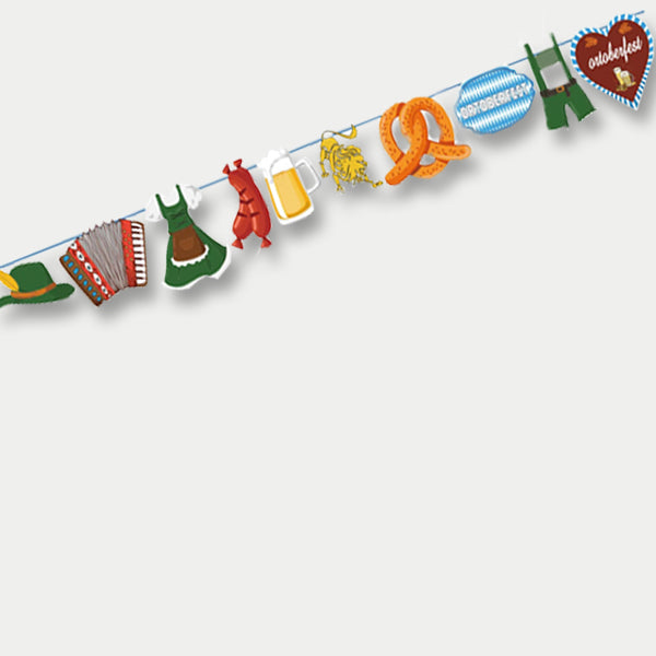 Oktoberfest Theme Pennant Banner