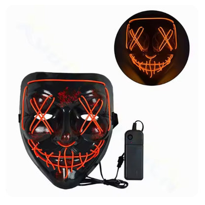 LED Orange Light up Mask