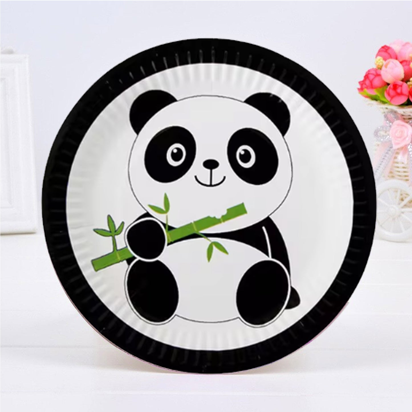 Panda Theme Paper Plate