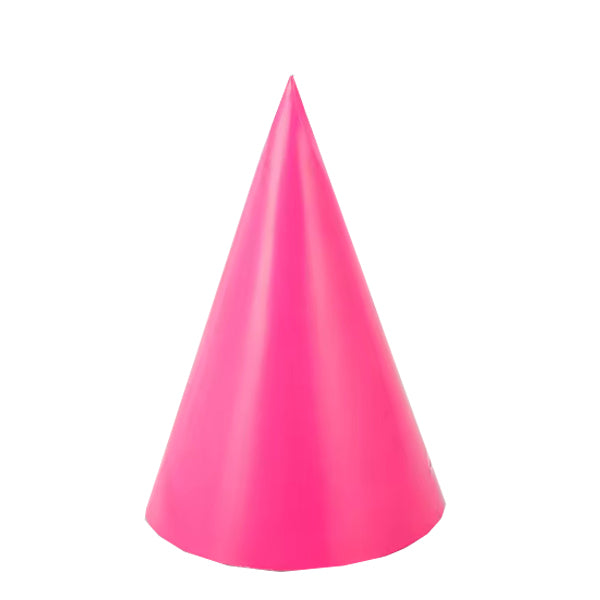 Hot Pink Party Cone Hats