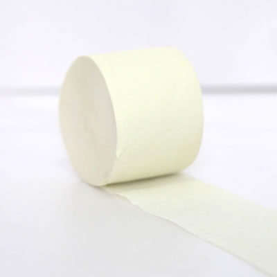 Pastel Yellow Crepe Paper Streamer Roll