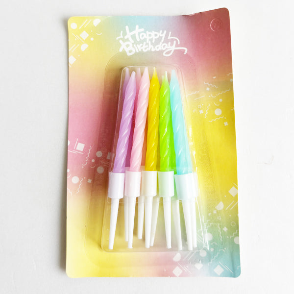 Pastel Assorted Colour Candles