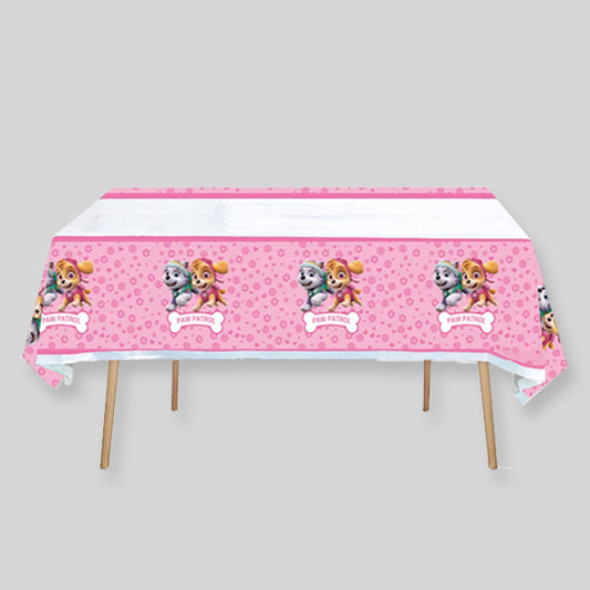Paw Patrol Pink Tablecover