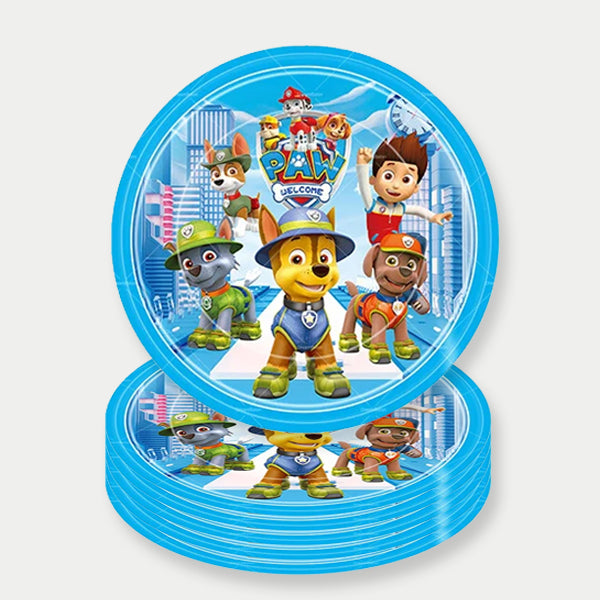 Paw Patrol Theme Paper Plates