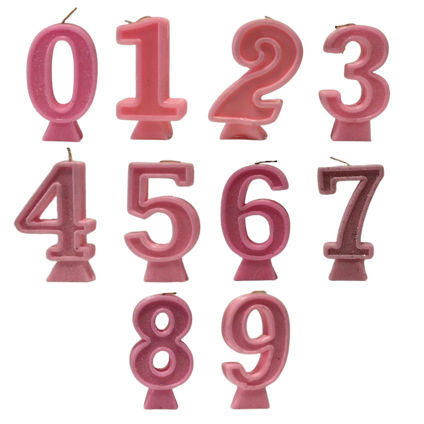 Pink Number Candle