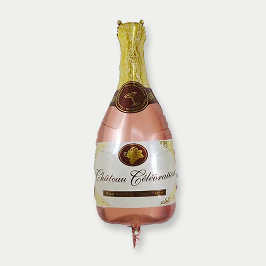 Rose Gold Champaign Bottle Foil Balloon