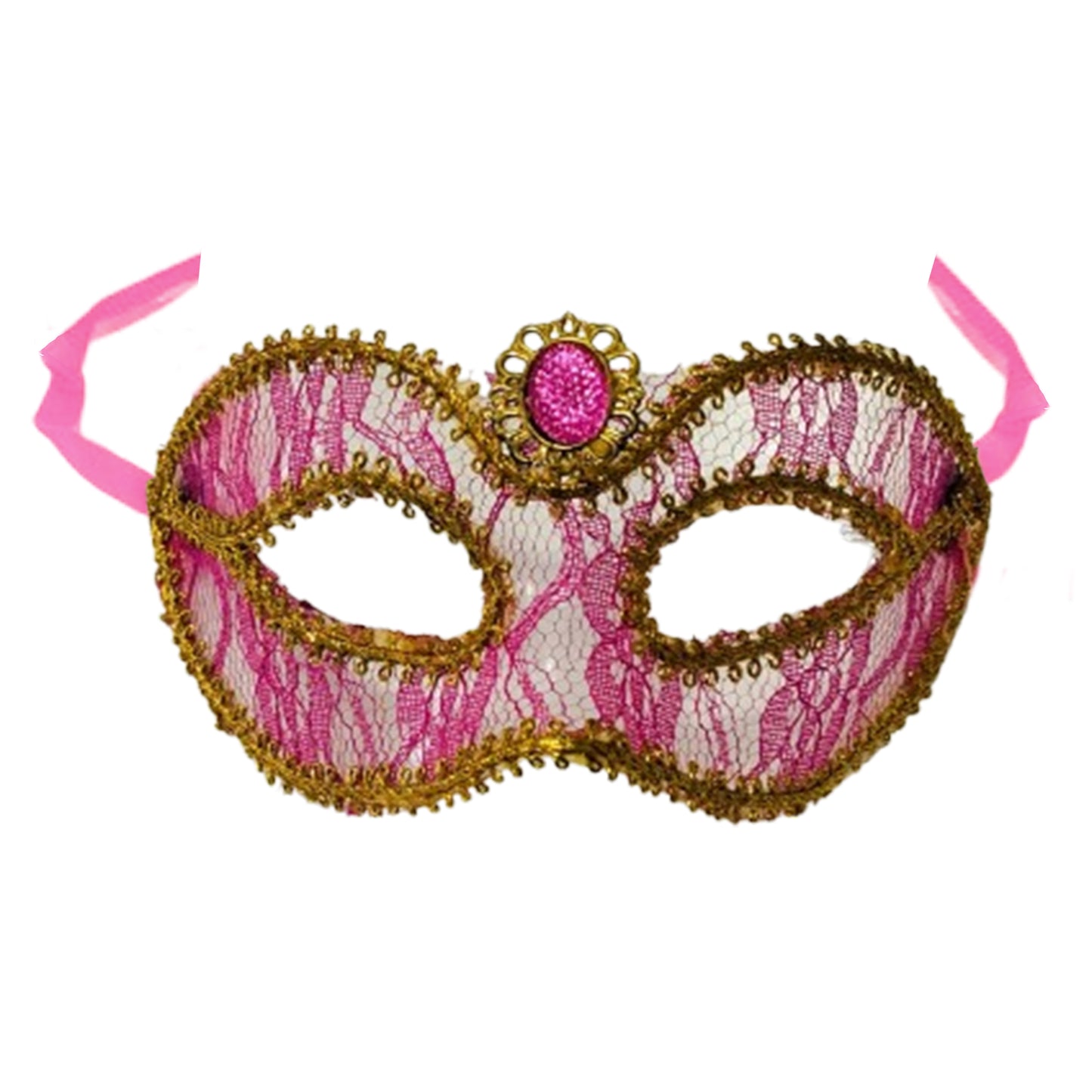 Pink Color Masquerade Mask