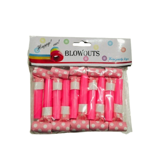 Polka Dot Pink Whistles