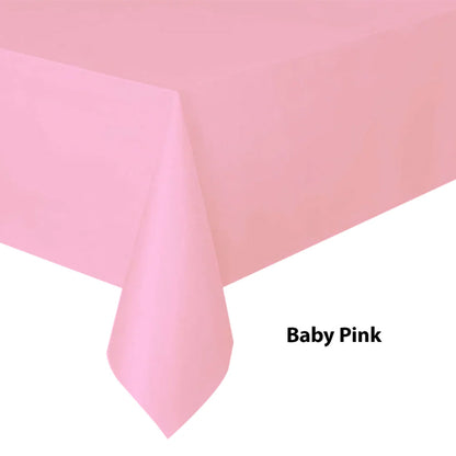 Baby Pink Plastic Tablecover