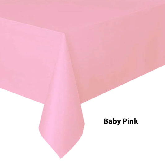Baby Pink Plastic Tablecover