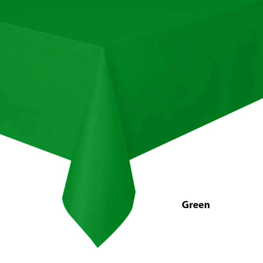 Green Plastic Tablecover