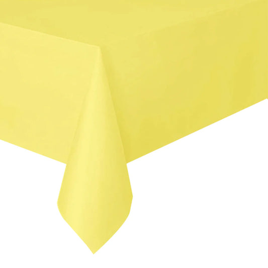 Lemon Yellow Plastic Tablecover