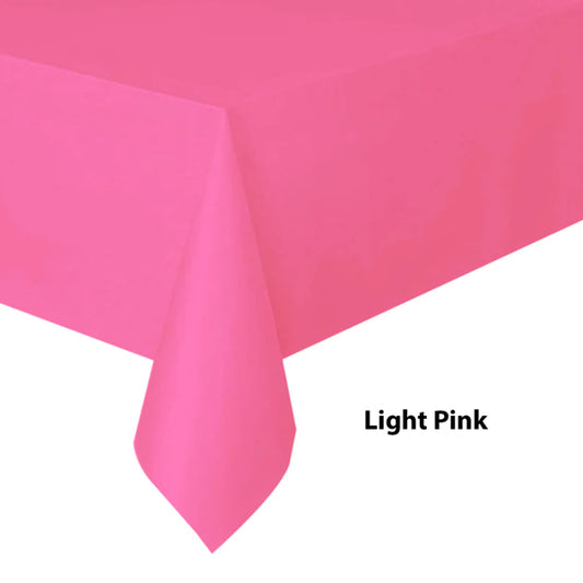 Light Pink Plastic Tablecover