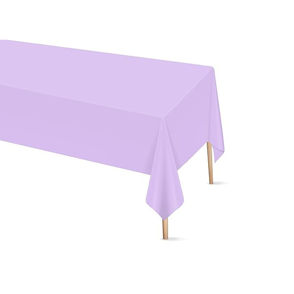 Light Purple Plastic Tablecover