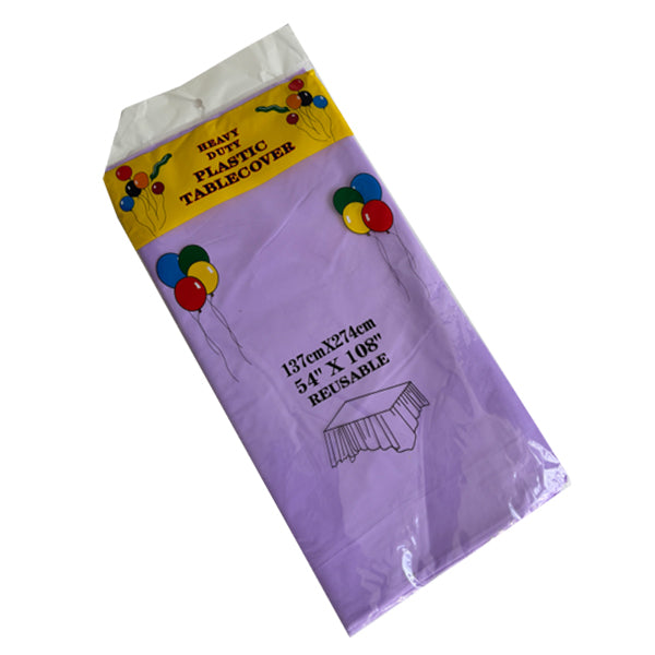 Light Purple Plastic Tablecover