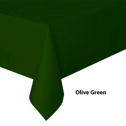 Olive Green Plastic Tablecover