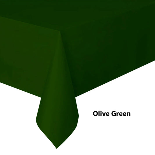 Olive Green Plastic Tablecover