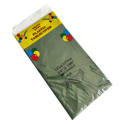 Olive Green Plastic Tablecover