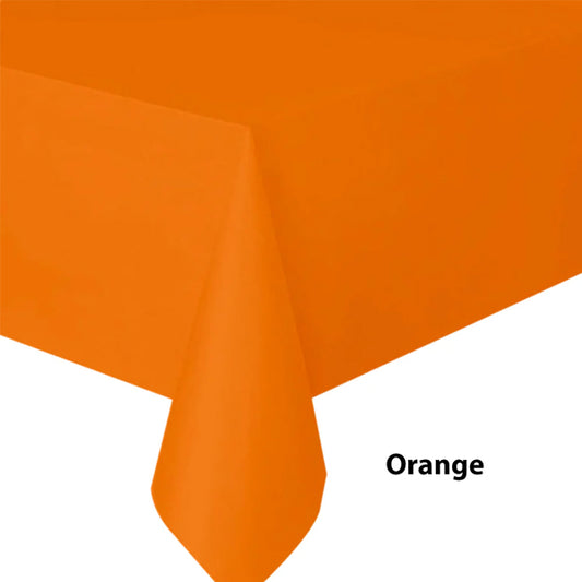 Orange Plastic Tablecover