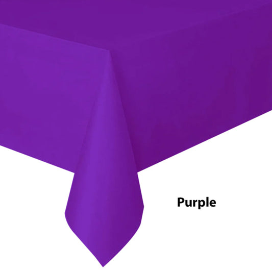 Puple Plastic Tablecover
