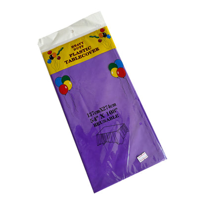 Puple Plastic Tablecover